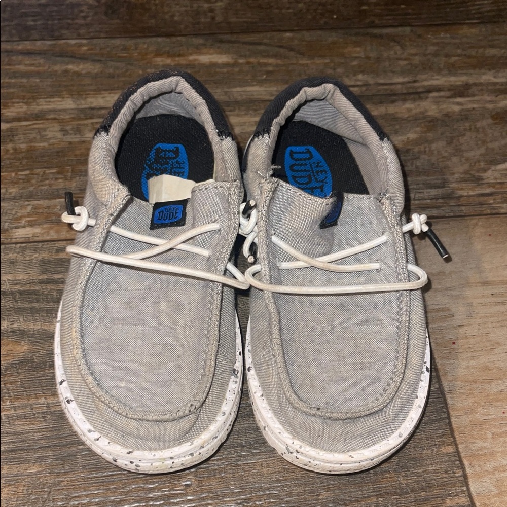 Hey Dude Kids Gray Slippers